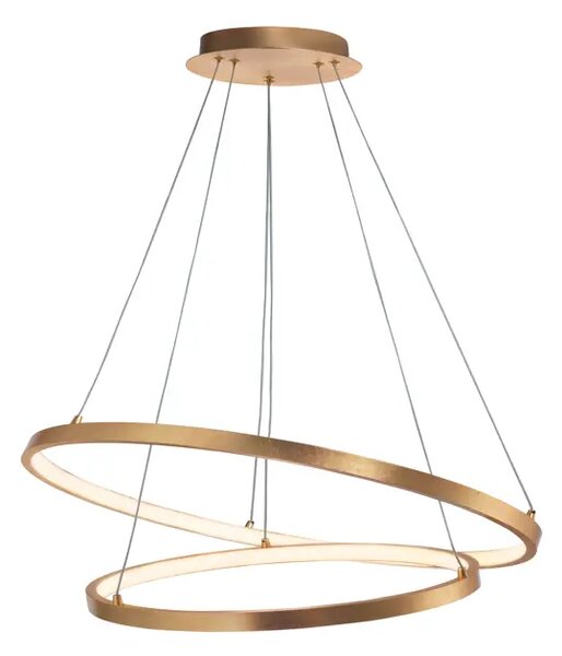Viseča LED svetilka LEON 67W/3000K/3643lm/IP20/ ZLATA NL8100281