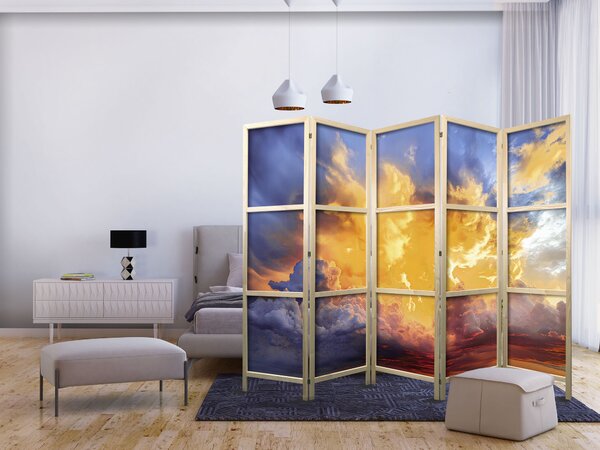 Japanski paravan - Beautiful Sunset - Clouds in Warm Shades