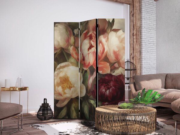 Paravan - Blooming Peonies - Charismatic Flowers Bathed in Sunlight