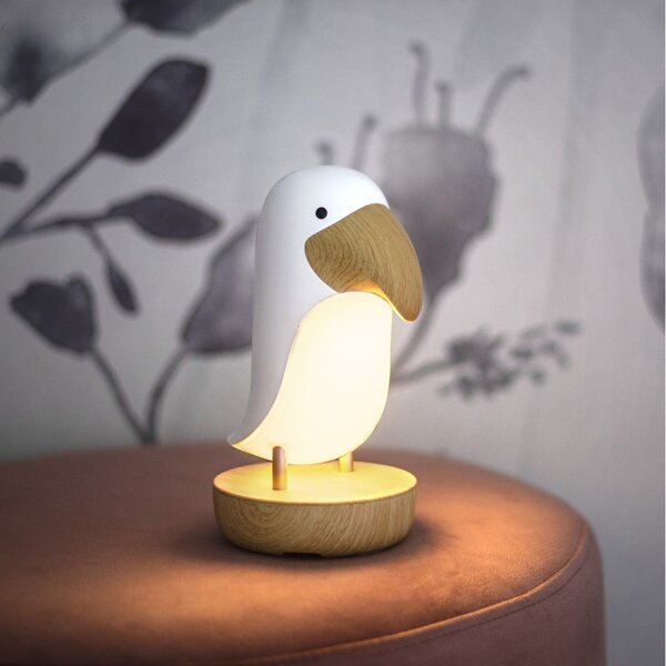 Belo-rjava otroška nočna lučka LED LED Toucan - Star Trading