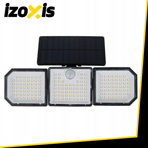 167 LED 500lm solarna svetilka s senzorjem gibanja 1800mAh IP65 6000-6500K