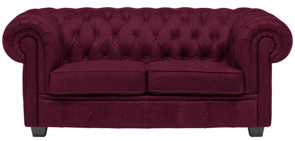 CHESTERFIELD ZOFA, bordo tekstil