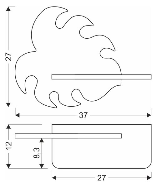 Zelena otroška svetilka Monstera – Candellux Lighting