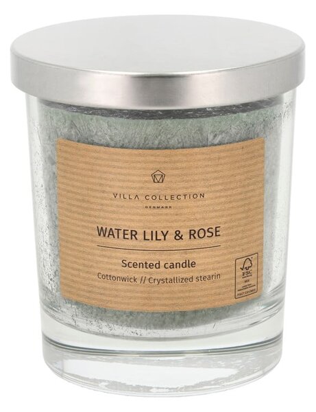 Dišeča sveča čas gorenja 40 h Kras: Water Lily & Rose – Villa Collection