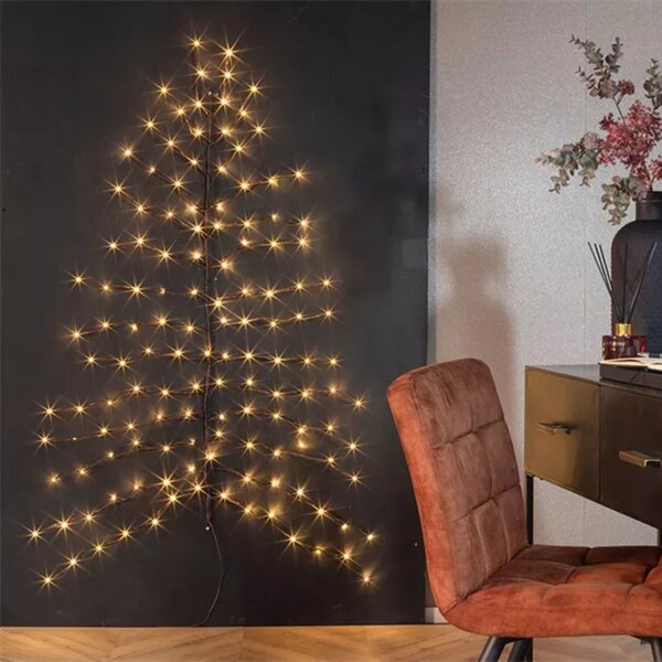 LED stenski božični drevesček ZIGGY, rjav - več velikosti Velikost: XS