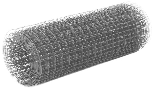 VidaXL Žična mreža za ograjo jeklo s PVC oblogo 25x0,5 m siva