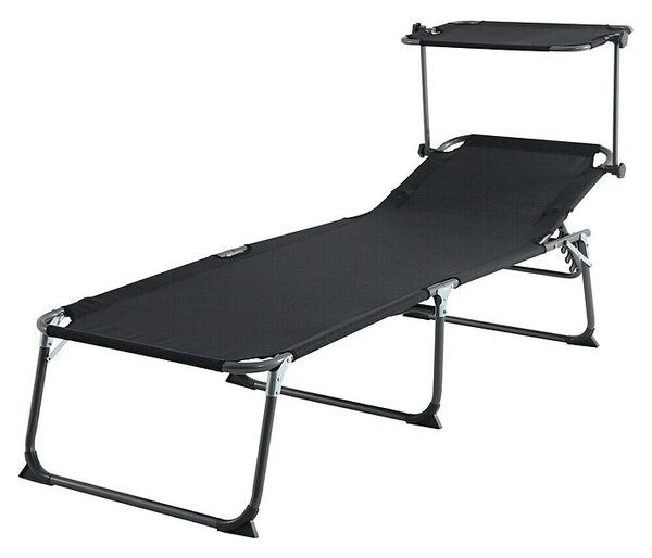 Sunfun Marissa Vrtni ležalnik (Črne barve, Aluminij)
