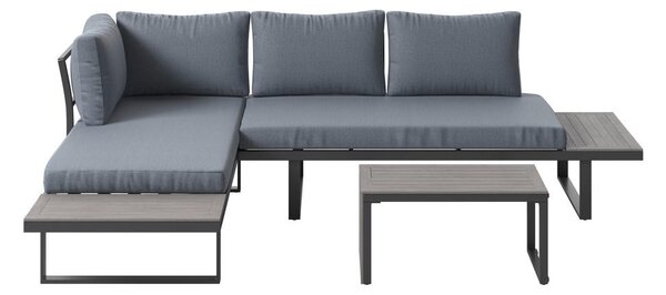 LOUNGE GARNITURA tkanina aluminij