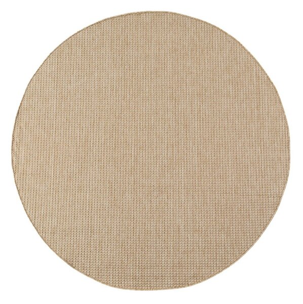 Bež okrogla notranja in zunanja preproga ø 80 cm Mira 1450 – Ayyildiz Carpets