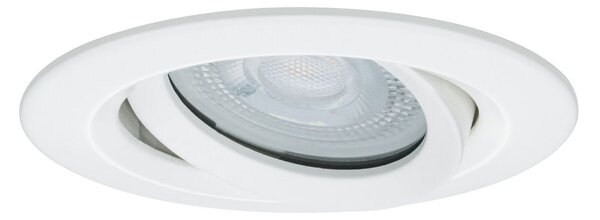 Paulmann Nova Plus, okrogla, vrtljiva/z možnostjo zatemnitve, bela mat, IP65,, zatemnjen, Bela, Kopalnica, Aluminij, Sodobni, Vgradne svetilke okrogle