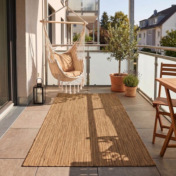 Rjava notranja in zunanja preproga 60x100 cm Mira 1450 – Ayyildiz Carpets
