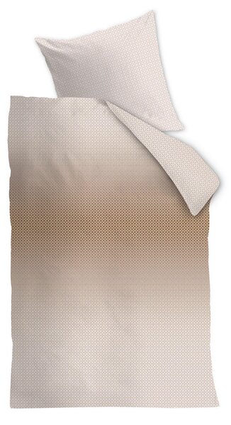 POSTELJNINA 140/200 cm saten peščene barve