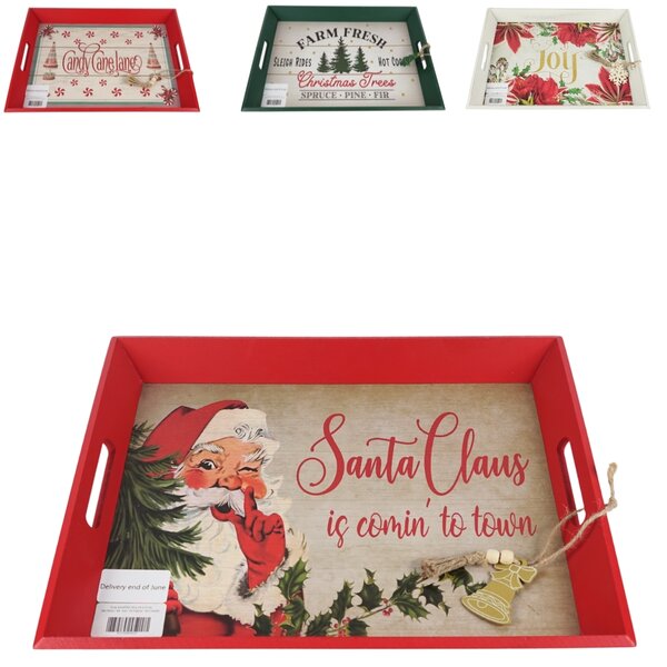 Božični leseni pladenj CHRISTMAS - več variant Različica: Candy canelane