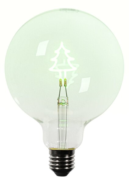 Božična E27 LED žarnica G125 prozorna 1,8W 100 lm