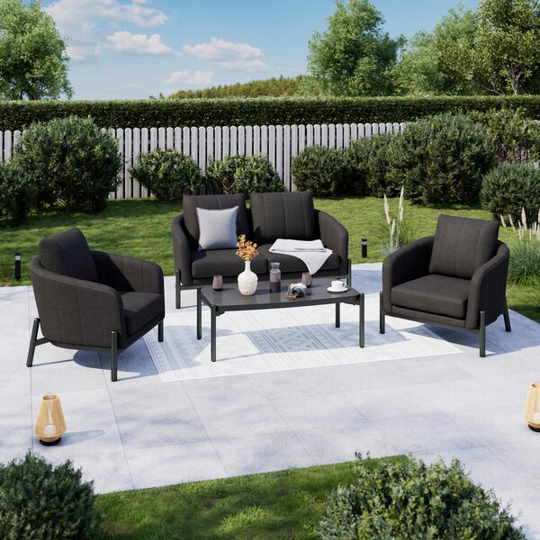 LOUNGE GARNITURA tkanina aluminij