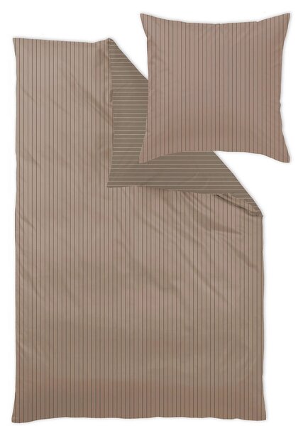 POSTELJNINA FERRARA 140/200 cm damast rjava
