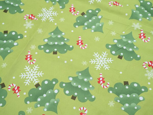 Posteljnina iz mikrovlaken CHRISTMAS TREE zelena Dimenzije posteljnine: 70 x 90 cm | 140 x 200 cm