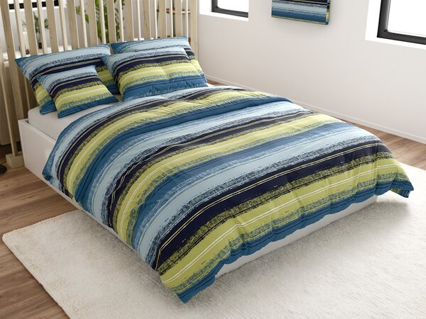 Posteljnina iz mikrovlaken BLUE STRIPES modra Dimenzije posteljnine: 70 x 90 cm | 140 x 200 cm