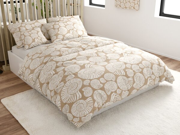 Posteljnina iz mikrovlaken SNAIL SHELL rjava Dimenzije posteljnine: 70 x 90 cm | 140 x 200 cm