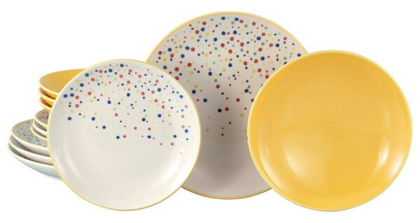 Creatable Jedilni Servis Joy Yellow, 12-Delni