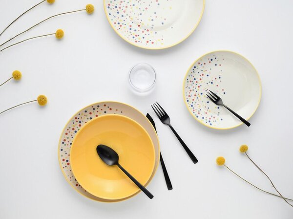 Creatable Jedilni Servis Joy Yellow, 12-Delni