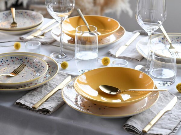 Creatable Jedilni Servis Joy Yellow, 12-Delni