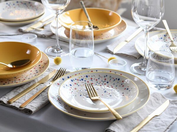 Creatable Jedilni Servis Joy Yellow, 12-Delni