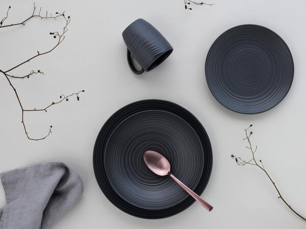 Creatable Kombinirani Servis Lava Stone Black, 24-Delni