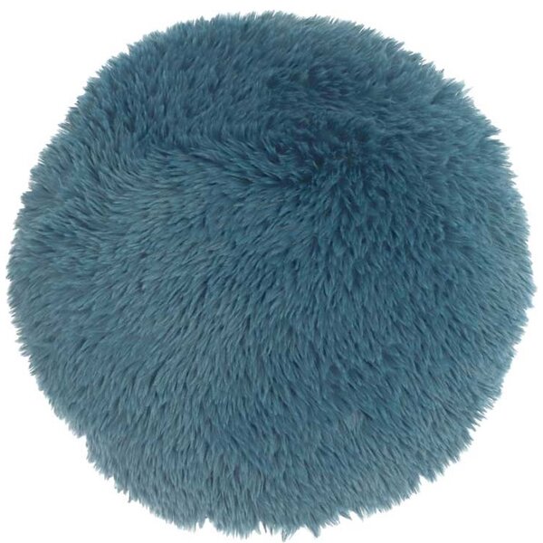 Okrogla dekorativna blazina MATS 40 cm, modra