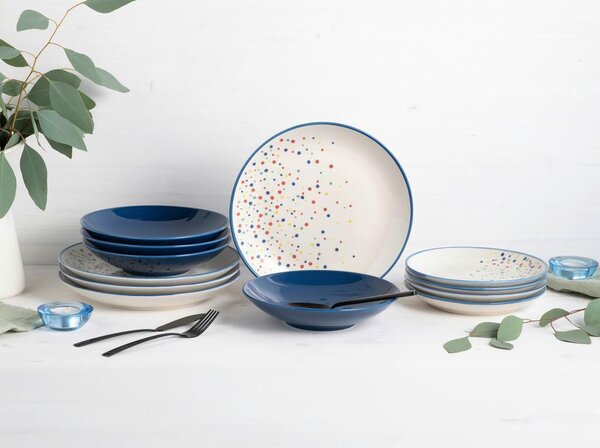 Creatable Jedilni Servis Joy Blue, 12-Delni