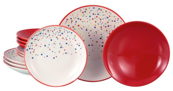 Creatable Jedilni Servis Joy Red, 12-Delni