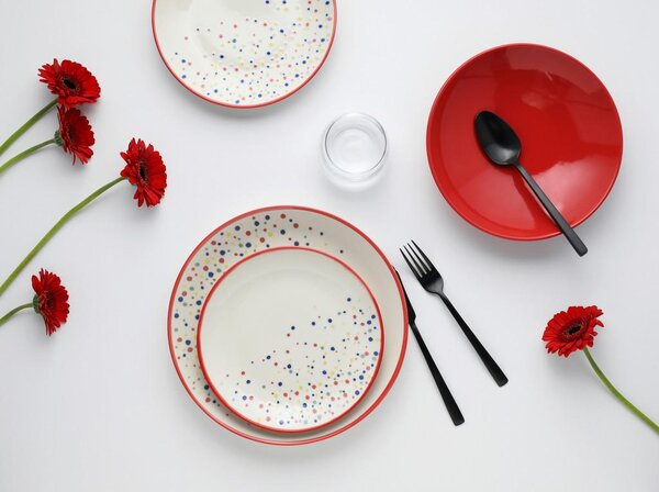 Creatable Jedilni Servis Joy Red, 12-Delni