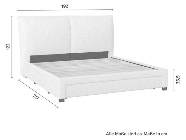 Bessagi Home Oblazinjena Postelja Elli, 180x200, Krem