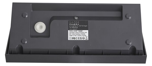 Moderna zunanja stenska svetilka temno siva vklj. LED IP65 - Marek