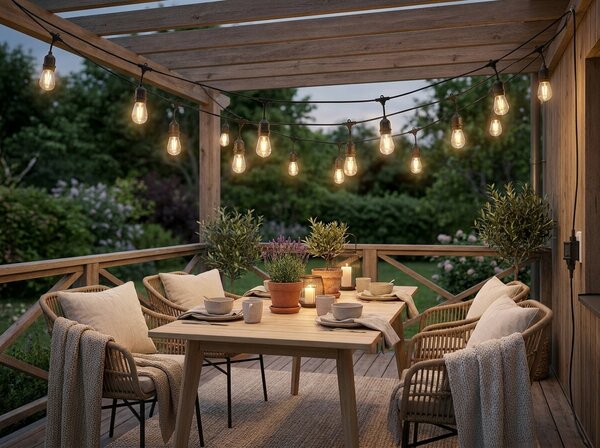LED svetlobna vrtna girlanda LUCENT, 15 m