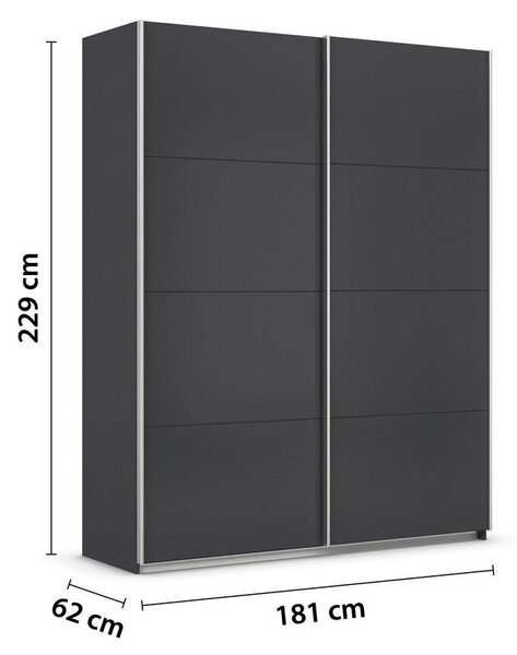 Modern Living Omara Z Drsnimi Vrati Feldkirch, Antracit