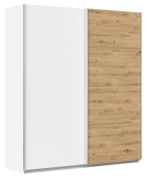 Modern Living Omara Z Drsnimi Vrati Feldkirch, Bela, Barva Hrasta