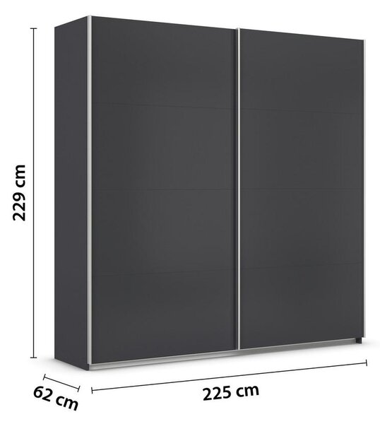 Modern Living Omara Z Drsnimi Vrati Feldkirch, Antracit