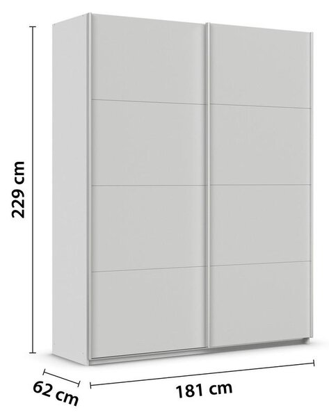 Modern Living Omara Z Drsnimi Vrati Feldkirch, Svetlo Siva
