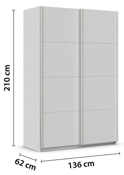Modern Living Omara Z Drsnimi Vrati Feldkirch, Svetlo Siva