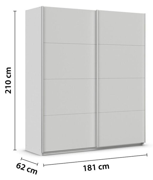 Modern Living Omara Z Drsnimi Vrati Feldkirch, Svetlo Siva
