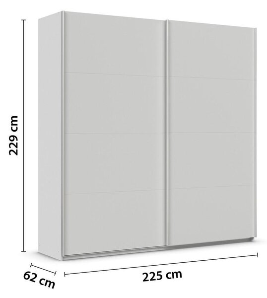 Modern Living Omara Z Drsnimi Vrati Feldkirch, Svetlo Siva