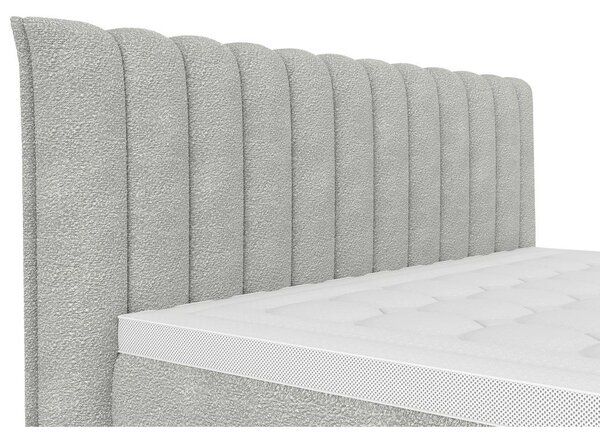 Premium Living Postelja Boxspring Lina, Svetlo Siva, 160x200