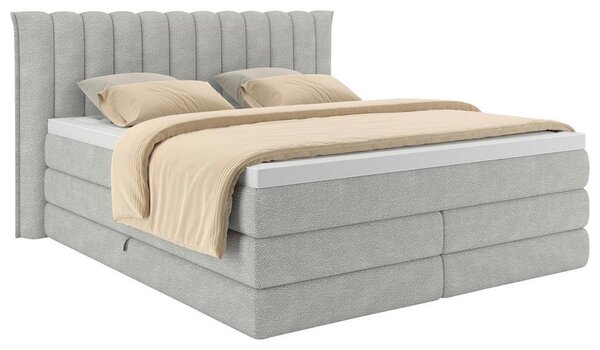 Premium Living Postelja Boxspring Lina, Svetlo Siva, 160x200