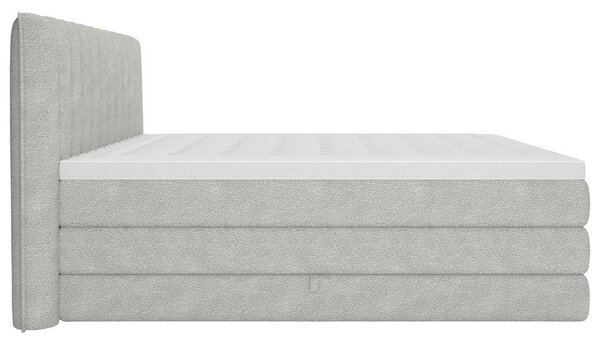 Premium Living Postelja Boxspring Lina, Svetlo Siva, 160x200