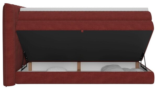 Premium Living Postelja Boxspring Lina, Rdeča, 160x200