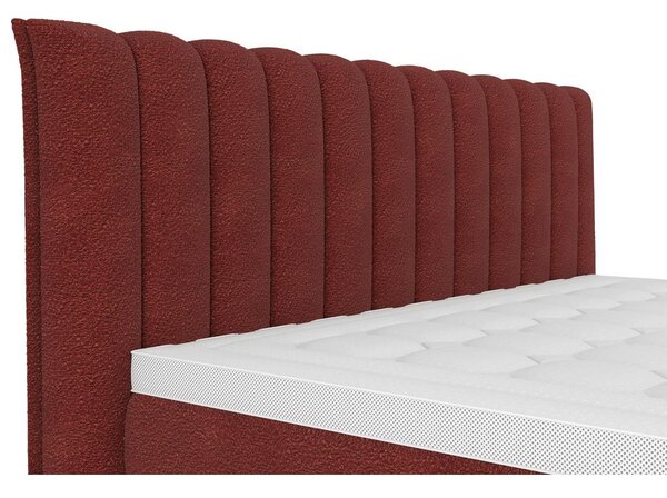 Premium Living Postelja Boxspring Lina, Rdeča, 160x200