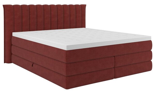 Premium Living Postelja Boxspring Lina, Rdeča, 160x200