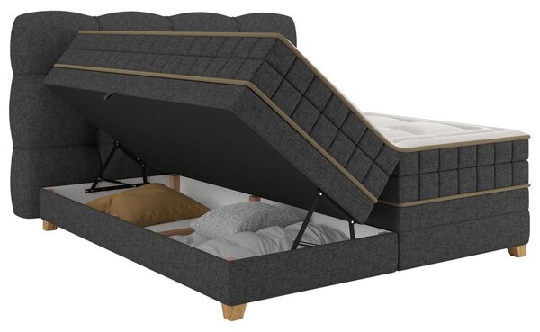 Premium Living Postelja Boxspring Bianco, Antracit, 160x200