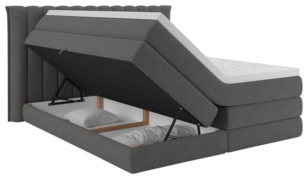 Premium Living Postelja Boxspring Lina, Antracit, 160x200
